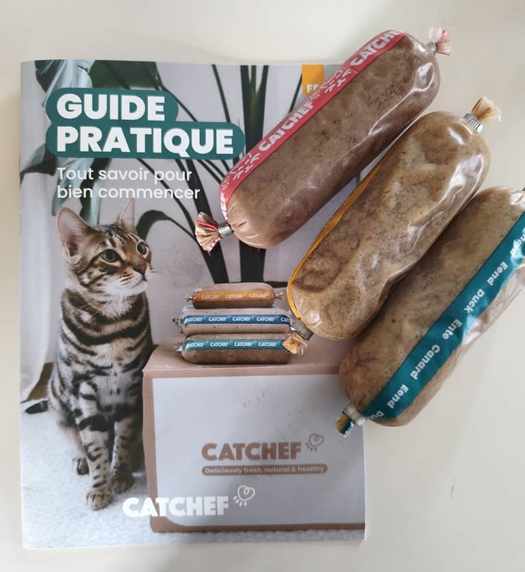 guide pratique cat chef avec photo de 3 boudins du pack découverte