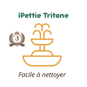 iPettie Tritone fontaine à eau céramique